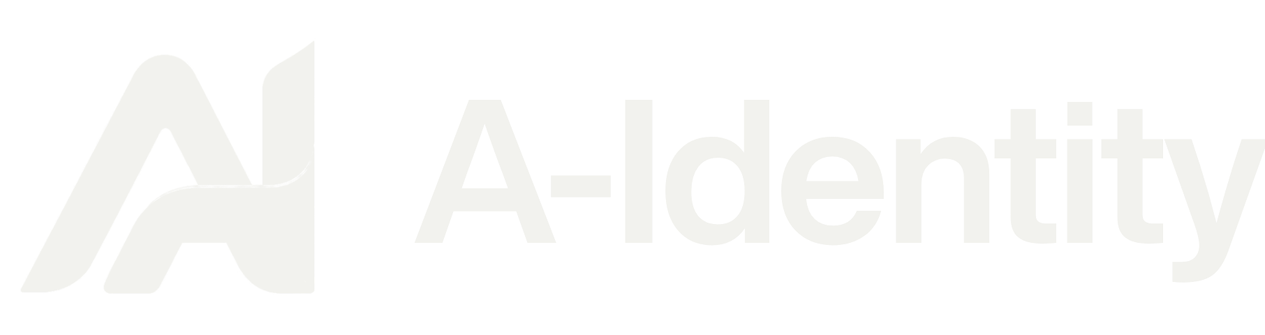 A-Identity lockup in cream