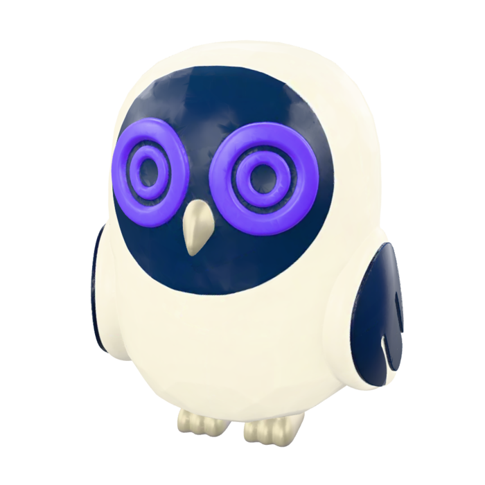 The A-Identity owl, marking a verified result